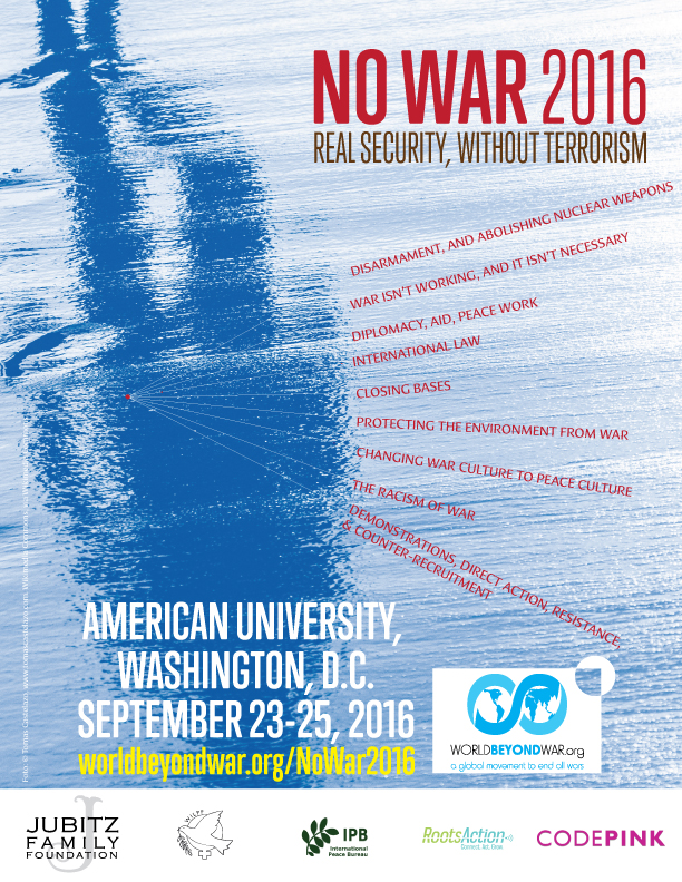 No War 2016: 9/23-25 2016